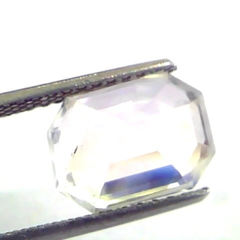 6.58 Ct IGI Certified Unheated Untreated Natural Ceylon White Sapphire