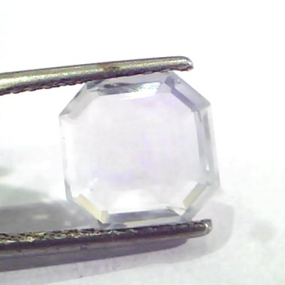 3.82 Ct Unheated Untreated Natural White Sapphire Gemstone