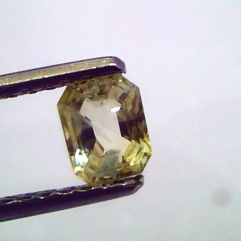 0.82 Ct Unheated Untreated Natural Ceylon Yellow Sapphire/Pukhraj
