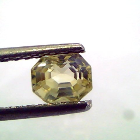 0.87 Ct Unheated Untreated Natural Ceylon Yellow Sapphire/Pukhraj