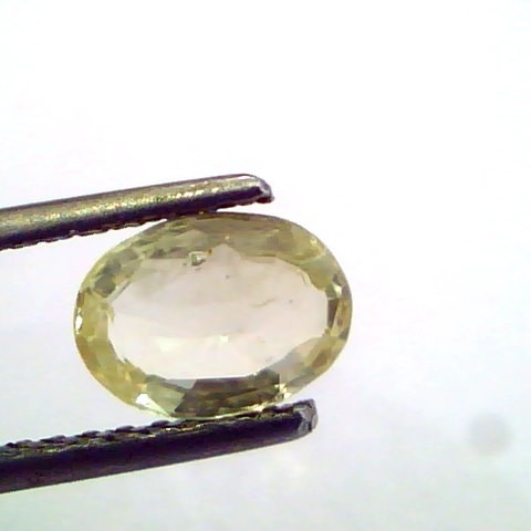 1.35 Ct Unheated Untreated Natural Ceylon Yellow Sapphire Pukhraj