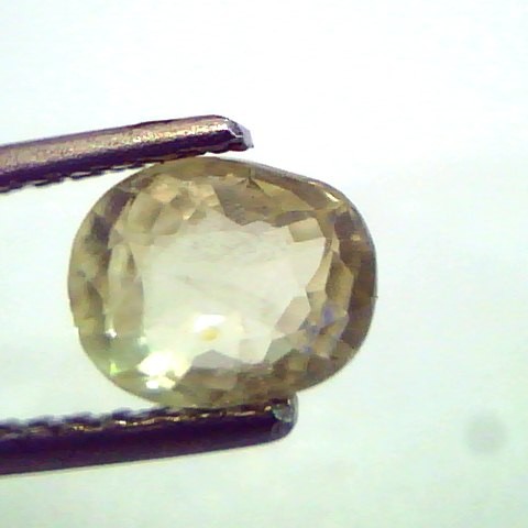 1.51 Ct Unheated Untreated Natural Ceylon Yellow Sapphire Pukhraj