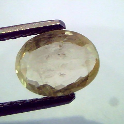 1.54 Ct Unheated Untreated Natural Ceylon Yellow Sapphire Pukhraj