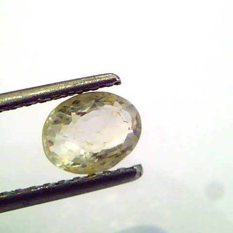 1.54 Ct Unheated Untreated Natural Ceylon Yellow Sapphire Pukhraj Gems