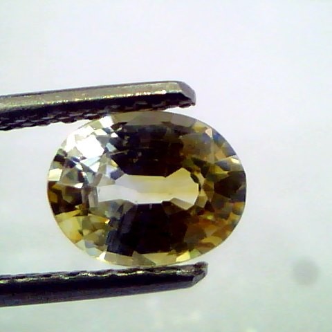 1.58 Ct Unheated Untreated Natural Ceylon Yellow Sapphire/Pukhraj