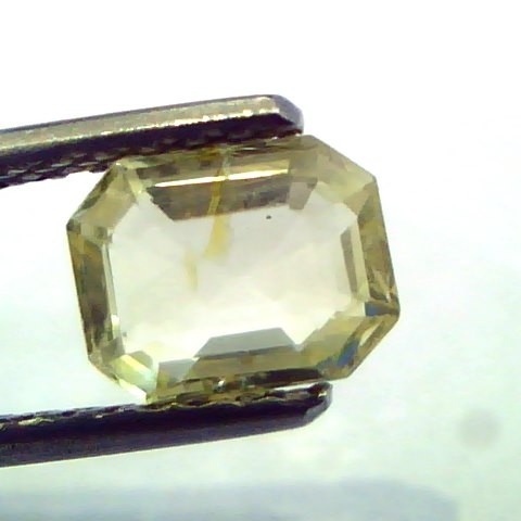 1.65 Ct Unheated Untreated Natural Ceylon Yellow Sapphire/Pukhraj