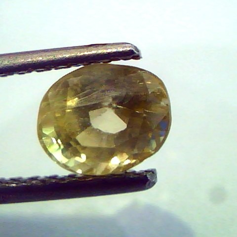 1.79 Ct Unheated Untreated Natural Ceylon Yellow Sapphire Pukhraj