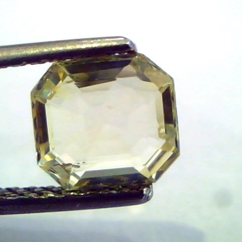 1.81 Ct Unheated Untreated Natural Ceylon Yellow Sapphire/Pukhraj