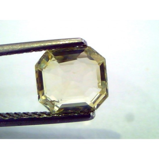 1.81 Ct Unheated Untreated Natural Ceylon Yellow Sapphire/Pukhraj
