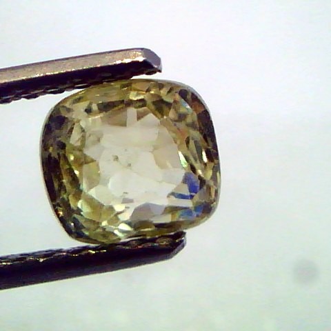 1.82 Ct Unheated Untreated Natural Yellow Sapphire Pukhraj