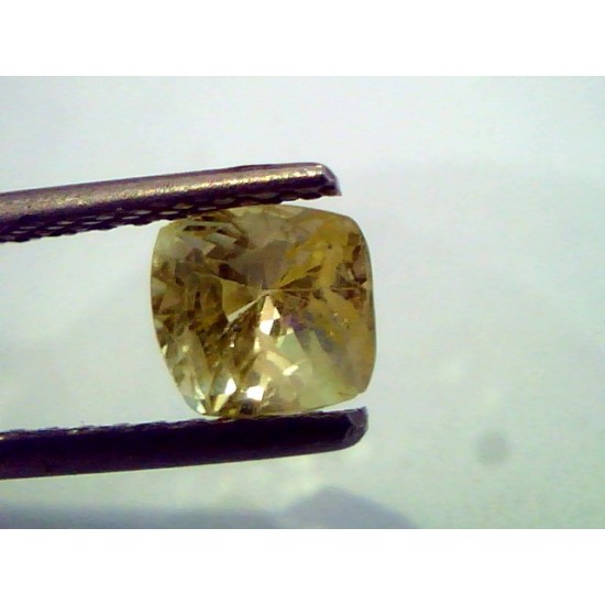 1.93 Ct Unheated Untreated Natural Ceylon Yellow Sapphire Pukhraj