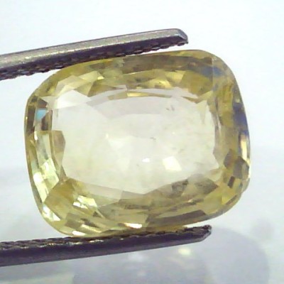 Huge 10.45 Ct Unheated Untreated Natural Ceylon Yellow Sapphire