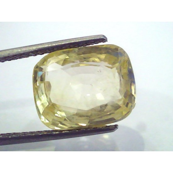Huge 10.45 Ct Unheated Untreated Natural Ceylon Yellow Sapphire