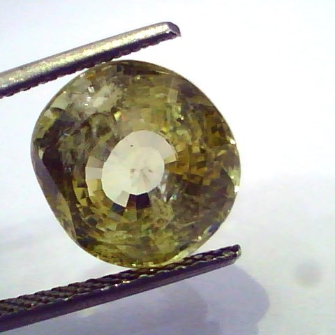 Huge 10.83 Ct Unheated Untreated Natural Ceylon Yellow Sapphire Gems