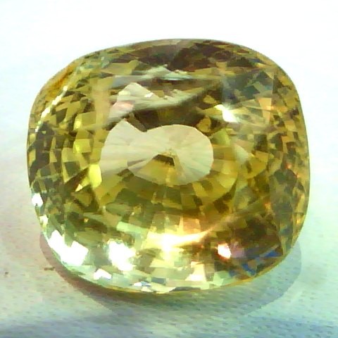 Huge 11.73 Ct Unheated Untreated Natural Ceylon Yellow Sapphire