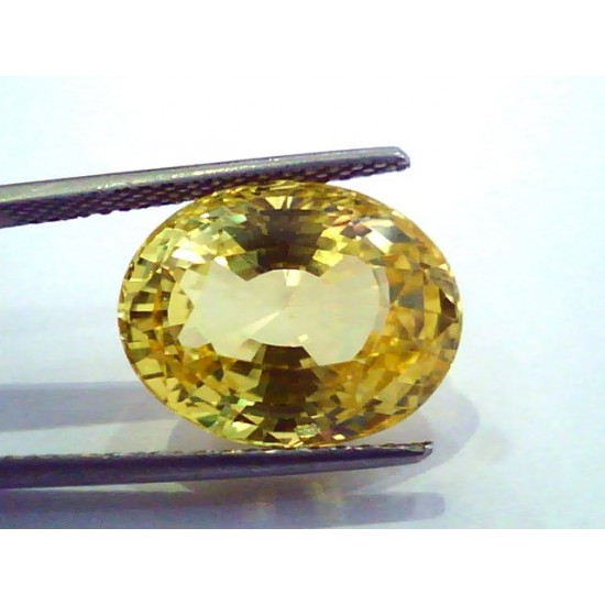 Huge 15.59 Ct Unheated Untreated Natural Ceylon Yellow Sapphire AAAAA
