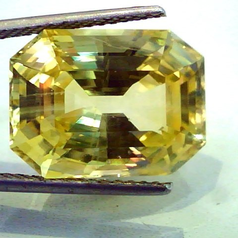 Huge 19.80 Ct GII Certified Unheated Untreated Natural Ceylon Yellow Sapphire **RARE**