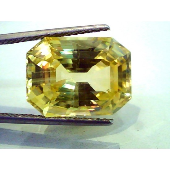 Huge 19.80 Ct GII Certified Unheated Untreated Natural Ceylon Yellow Sapphire **RARE**