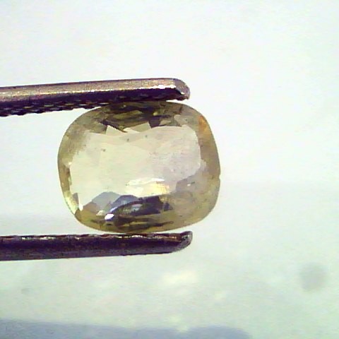 2.01 Ct Unheated Untreted Natural Ceylon Yellow Sapphire/Pukhraj