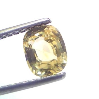 2.05 Ct GII Certified Unheated Untreated Natural Ceylon Yellow Sapphire