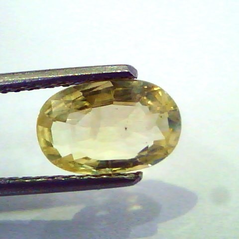2.05 Ct Unheated Untreated Natural Ceylon Yellow Sapphire/Pukhraj