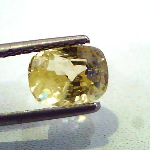 2.21 Ct Unheated Untreated Natural Ceylon Yellow Sapphire Gems