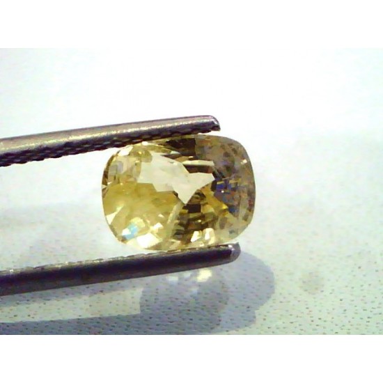 2.21 Ct Unheated Untreated Natural Ceylon Yellow Sapphire Gems