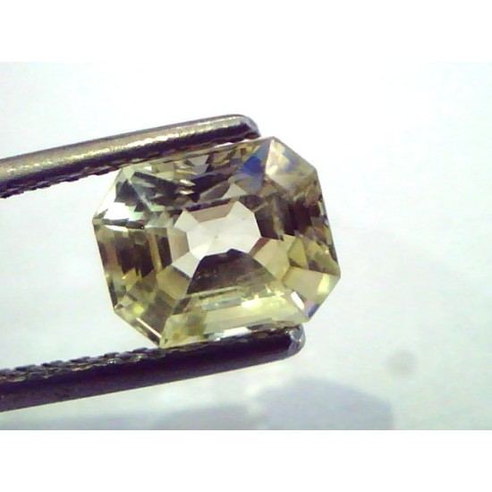 2.13 Ct Unheated Untreated Natural Ceylon Yellow Sapphire/Pukhraj