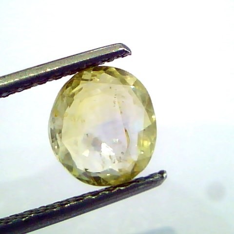 2.13 Ct Unheated Untreated Natural Ceylon Yellow Sapphire Pukhraj