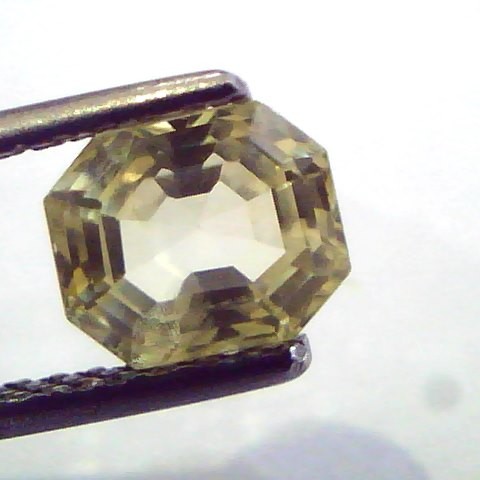 2.18 Ct Unheated Untreated Natural Ceylon Yellow Sapphire/Pukhraj