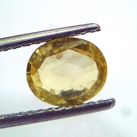 2.21 Ct GII Certified Unheated Untreated Natural Ceylon Yellow Sapphire