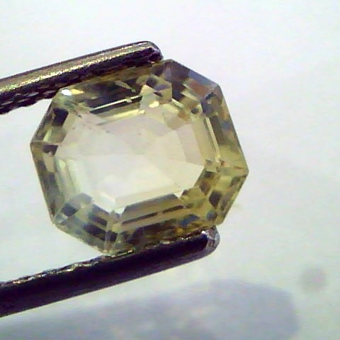 2.24 Ct Unheated Untreated Natural Ceylon Yellow Sapphire/Pukhraj
