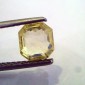 2.23 Ct Unheated Untreated Emerald Cut Natural Ceylon Yellow Sapphire