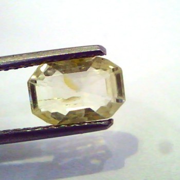 2.24 Ct Unheated Untreated Natural Ceylon Yellow Sapphire/Pukhraj