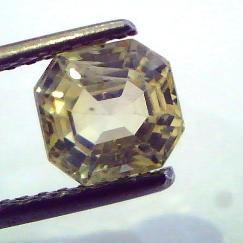 2.27 Ct Unheated Untreated Natural Ceylon Yellow Sapphire/Pukhraj