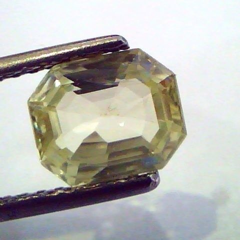 2.31 Ct Unheated Untreated Natural Ceylon Yellow Sapphire/Pukhraj