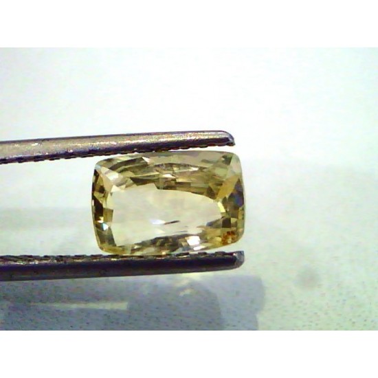 2.40 Ct Unheated Untreated Natural Ceylon Yellow Sapphire Gems