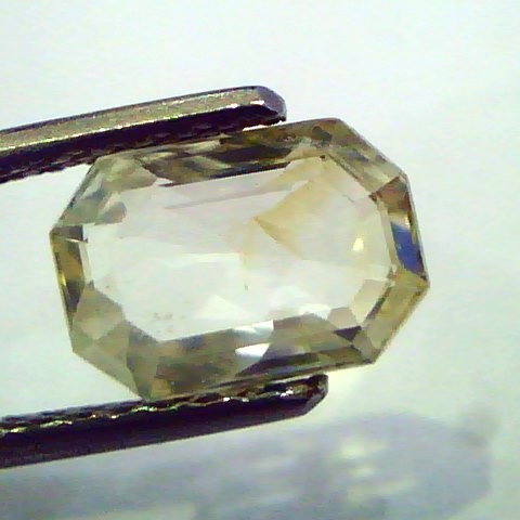 2.45 Ct Unheated Untreated Natural Ceylon Yellow Sapphire/Pukhraj