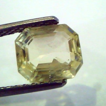 2.47 Ct Unheated Untreated Natural Ceylon Yellow Sapphire/Pukhraj