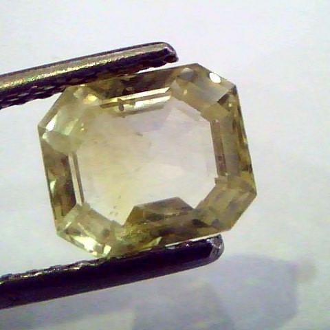 2.49 Ct Unheated Untreated Natural Ceylon Yellow Sapphire/Pukhraj