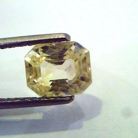2.53 Ct Unheated Untreated Natural Ceylon Yellow Sapphire/Pukhraj