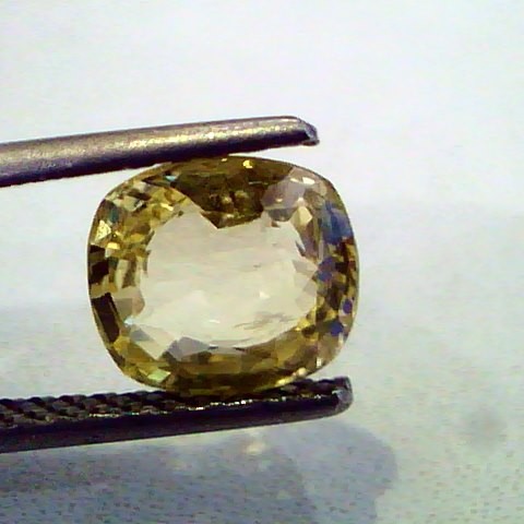 2.58 Ct Unheated Untreated Natural Ceylon Yellow Sapphire Gems