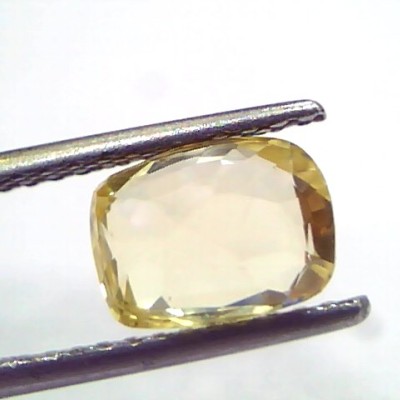 2.95 Ct GII Certified Unheated Untreated Natural Ceylon Yellow Sapphire
