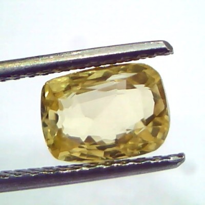 2.95 Ct GII Certified Unheated Untreated Natural Ceylon Yellow Sapphire