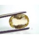 2.98 Ct GII Certified Unheated Untreated Natural Ceylon Yellow Sapphire