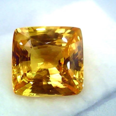 Huge 21.65 Ct Unheated Untreated Natural Ceylon Yellow Sapphire **RARE**