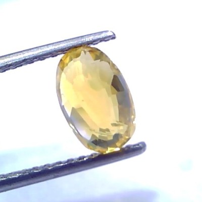 3.02 Ct Unheated Untreated Natural Ceylon Yellow Sapphire Pukhraj