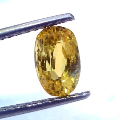 3.02 Ct Unheated Untreated Natural Ceylon Yellow Sapphire Pukhraj