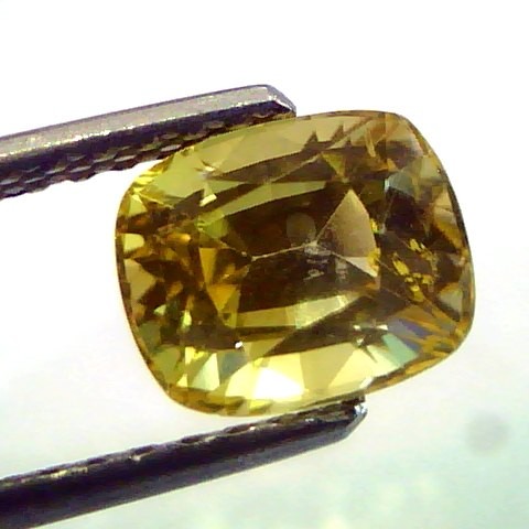 3.05 Ct Unheated Untreated Natural Ceylon Yellow Sapphire AAA