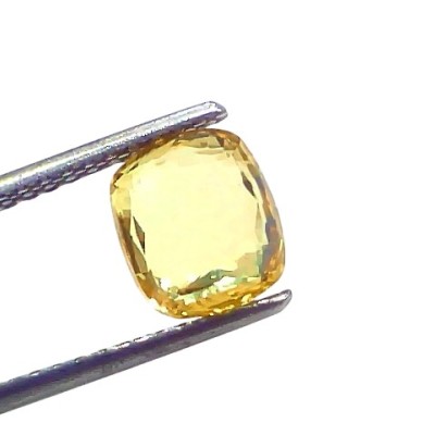 3.05 Ct Certified Unheated Untreated Natural Ceylon Yellow Sapphire Pukhraj 3.05 Ct Certified Unheated Untreated Natural Ceylon Yellow Sapphire Pukhraj